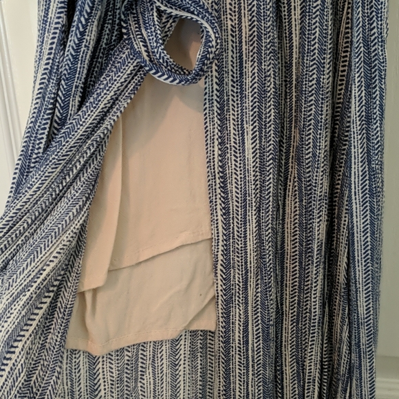 Blue Maxi Dress with Slit - Picture 3 of 3